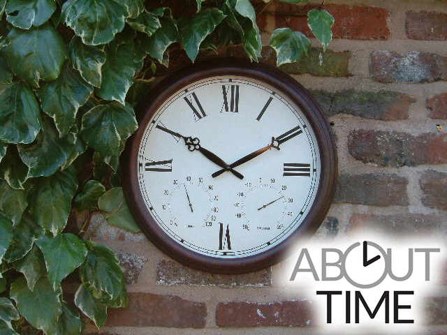 Orologio da giardino, color ruggine antica Outdoor - 38cm -  About Time™